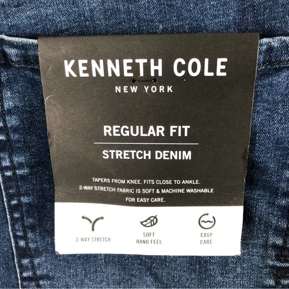 Kenneth Cole Today is your day SLIM-FIT RECYCLED STRETCH DENIM JEANS Size 44X30 - Picture 11 of 12